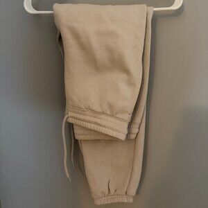 H&M Tan Jogger Sweatpants - Relaxed Fit - Size Small